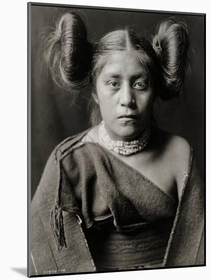 A Tewa Girl-null-Mounted Photographic Print