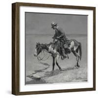 A Texas Pony, 1889-Frederic Remington-Framed Giclee Print