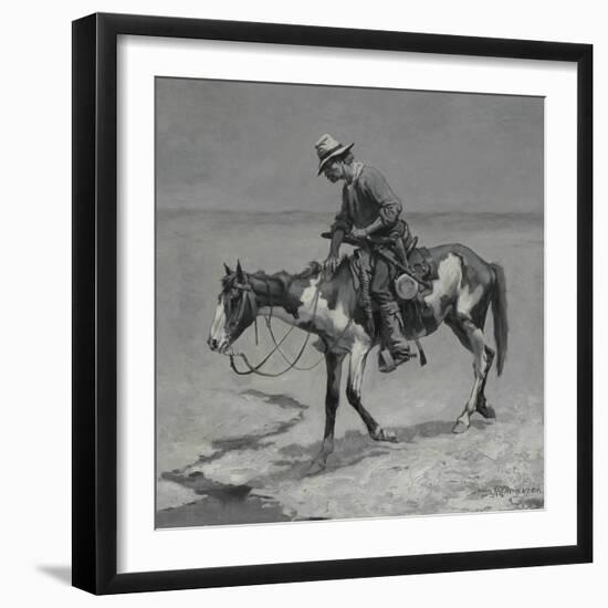 A Texas Pony, 1889-Frederic Remington-Framed Giclee Print