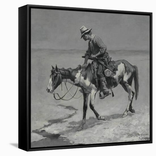A Texas Pony, 1889-Frederic Remington-Framed Stretched Canvas