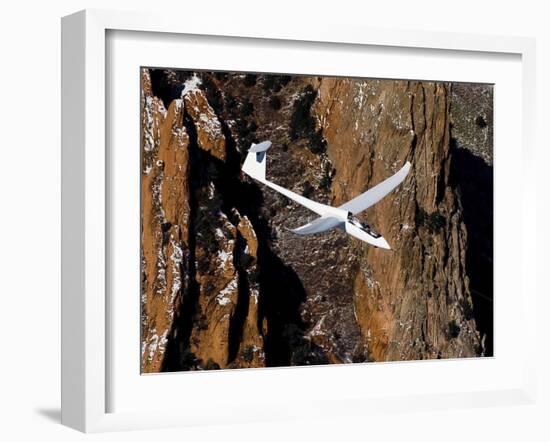 A TG-15A Glider Above Colorado Springs, Colorado-Stocktrek Images-Framed Photographic Print