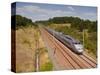 A Tgv Train Speeds Through the French Countryside Near to Tours, Indre-Et-Loire, Centre, France, Eu-Julian Elliott-Stretched Canvas