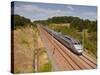 A Tgv Train Speeds Through the French Countryside Near to Tours, Indre-Et-Loire, Centre, France, Eu-Julian Elliott-Stretched Canvas