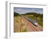 A Tgv Train Speeds Through the French Countryside Near to Tours, Indre-Et-Loire, Centre, France, Eu-Julian Elliott-Framed Photographic Print