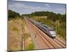 A Tgv Train Speeds Through the French Countryside Near to Tours, Indre-Et-Loire, Centre, France, Eu-Julian Elliott-Mounted Photographic Print