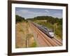 A Tgv Train Speeds Through the French Countryside Near to Tours, Indre-Et-Loire, Centre, France, Eu-Julian Elliott-Framed Photographic Print