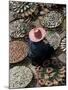 A Thai Woman Sells Dried Fish in Bangkok, Thailand, January 26, 2007-Apichart Weerawong-Mounted Photographic Print