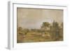 A Thames Backwater with Windsor Castle in the Distance-J. M. W. Turner-Framed Giclee Print