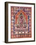 A Thang-Ka Depicting the Mahasiddha Bir Va Pa, C. 1600-null-Framed Premium Giclee Print