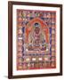 A Thang-Ka Depicting the Mahasiddha Bir Va Pa, C. 1600-null-Framed Giclee Print