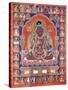 A Thang-Ka Depicting the Mahasiddha Bir Va Pa, C. 1600-null-Stretched Canvas