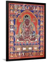 A Thang-Ka Depicting the Mahasiddha Bir Va Pa, C. 1600-null-Framed Giclee Print