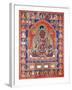 A Thang-Ka Depicting the Mahasiddha Bir Va Pa, C. 1600-null-Framed Giclee Print