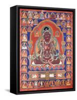 A Thang-Ka Depicting the Mahasiddha Bir Va Pa, C. 1600-null-Framed Stretched Canvas