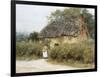 A Thatched Cottage Near Peaslake, Surrey-Helen Allingham-Framed Giclee Print