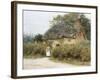 A Thatched Cottage Near Peaslake, Surrey-Helen Allingham-Framed Giclee Print