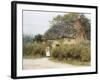 A Thatched Cottage Near Peaslake, Surrey-Helen Allingham-Framed Giclee Print