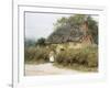 A Thatched Cottage Near Peaslake, Surrey-Helen Allingham-Framed Giclee Print