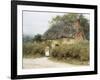 A Thatched Cottage Near Peaslake, Surrey-Helen Allingham-Framed Giclee Print