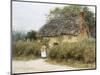 A Thatched Cottage Near Peaslake, Surrey-Helen Allingham-Mounted Premium Giclee Print