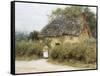 A Thatched Cottage Near Peaslake, Surrey-Helen Allingham-Framed Stretched Canvas