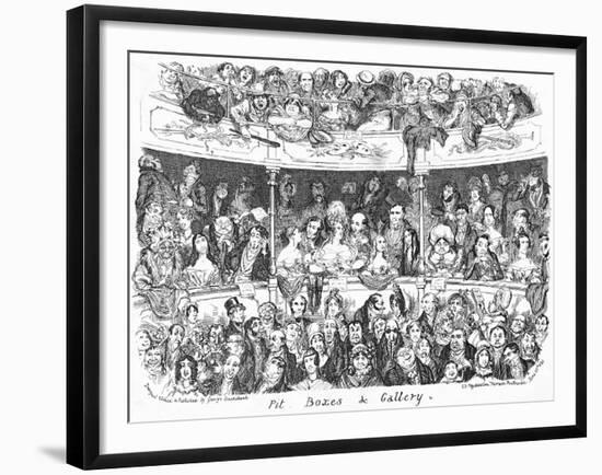 A Theatre Audience-null-Framed Giclee Print