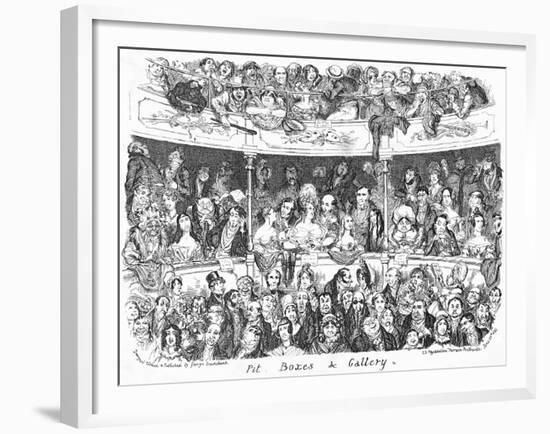 A Theatre Audience-null-Framed Giclee Print