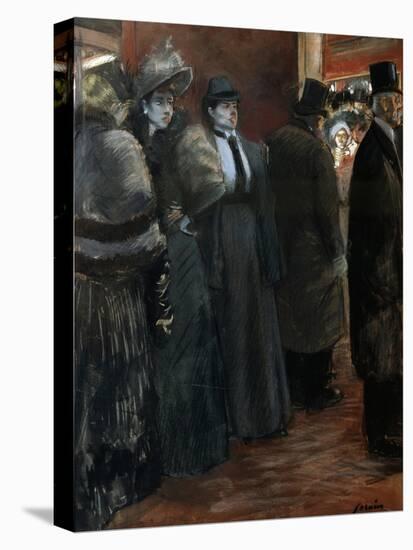 A Theatre Foyer, Late 19th or Early 20th Century-Jean Louis Forain-Stretched Canvas