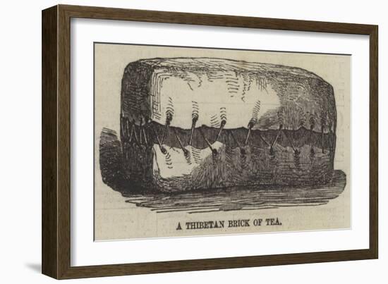 A Thibetan Brick of Tea-null-Framed Giclee Print