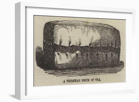 A Thibetan Brick of Tea-null-Framed Giclee Print