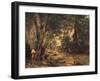 A Thicket of Roe Deer at the Stream of Plaisir Fontaine-Gustave Courbet-Framed Giclee Print