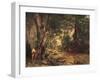 A Thicket of Roe Deer at the Stream of Plaisir Fontaine-Gustave Courbet-Framed Giclee Print