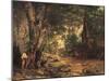 A Thicket of Roe Deer at the Stream of Plaisir Fontaine-Gustave Courbet-Mounted Giclee Print