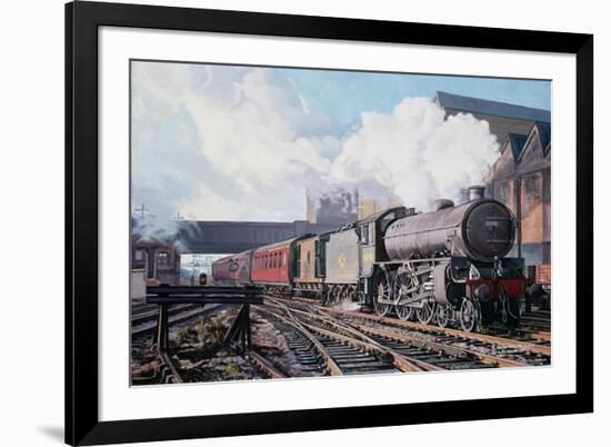 A 'Thompson' B1 Class Moving Empty Stock on a Cold February Morning, 1998-David Nolan-Framed Giclee Print