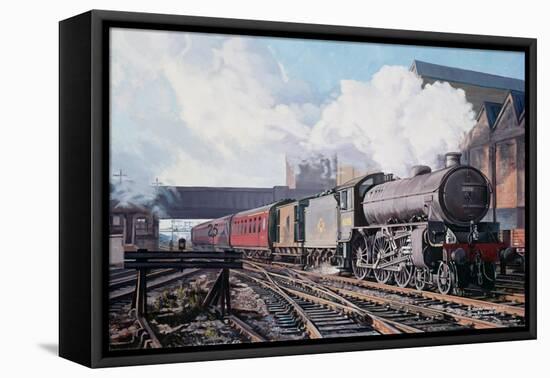 A 'Thompson' B1 Class Moving Empty Stock on a Cold February Morning, 1998-David Nolan-Framed Stretched Canvas