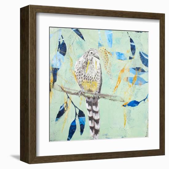 A Thoughtful Wattlebird-Trudy Rice-Framed Art Print