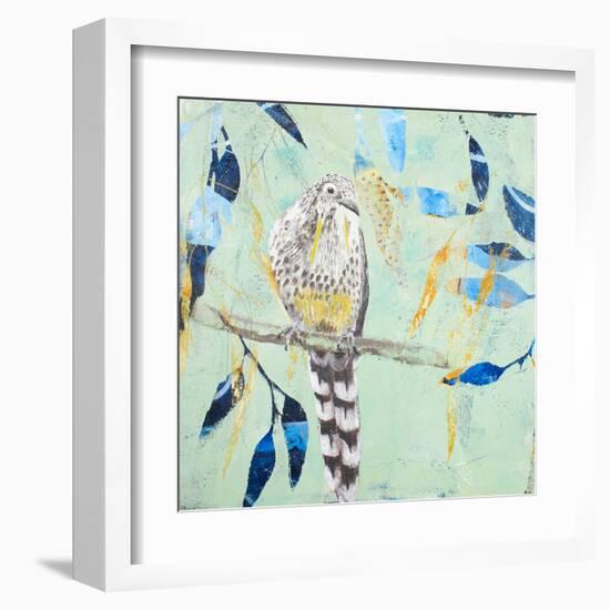 A Thoughtful Wattlebird-Trudy Rice-Framed Art Print