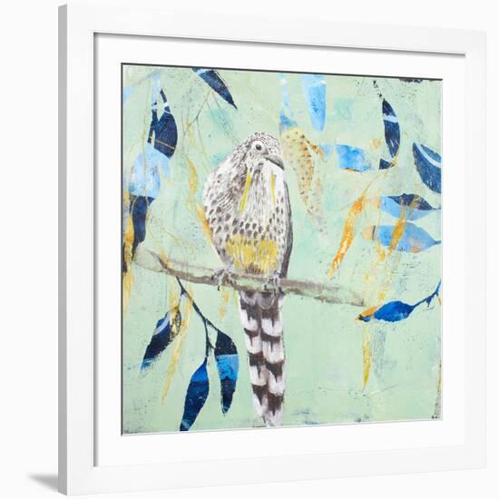 A Thoughtful Wattlebird-Trudy Rice-Framed Art Print