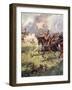 "A Thousand Knights are Pressing Close Behind the Snow-White Crest"-Archibald Webb-Framed Giclee Print