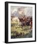 "A Thousand Knights are Pressing Close Behind the Snow-White Crest"-Archibald Webb-Framed Giclee Print