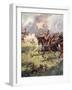 "A Thousand Knights are Pressing Close Behind the Snow-White Crest"-Archibald Webb-Framed Giclee Print