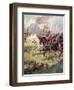 "A Thousand Knights are Pressing Close Behind the Snow-White Crest"-Archibald Webb-Framed Giclee Print