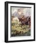 "A Thousand Knights are Pressing Close Behind the Snow-White Crest"-Archibald Webb-Framed Giclee Print