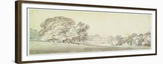 A Three Storied Georgian House in a Park, C.1795 (Wash over Graphite on Paper)-J. M. W. Turner-Framed Premium Giclee Print