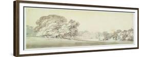 A Three Storied Georgian House in a Park, C.1795 (Wash over Graphite on Paper)-J. M. W. Turner-Framed Premium Giclee Print