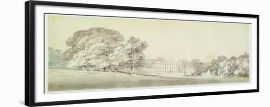 A Three Storied Georgian House in a Park, C.1795 (Wash over Graphite on Paper)-J. M. W. Turner-Framed Premium Giclee Print