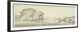 A Three Storied Georgian House in a Park, C.1795 (Wash over Graphite on Paper)-J. M. W. Turner-Framed Premium Giclee Print