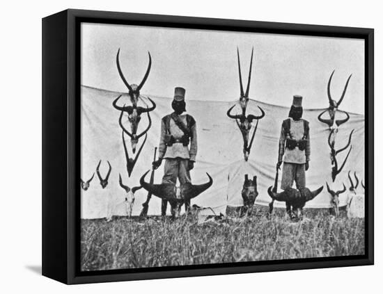 A Three Weeks' Shoot on the Guaso Nyiro, from 'Big Game Shooting on the Equator', 1908-Francis Arthur Dickinson-Framed Stretched Canvas