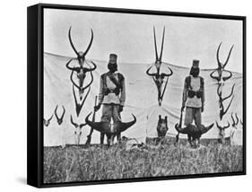 A Three Weeks' Shoot on the Guaso Nyiro, from 'Big Game Shooting on the Equator', 1908-Francis Arthur Dickinson-Framed Stretched Canvas