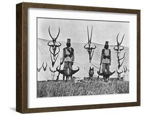 A Three Weeks' Shoot on the Guaso Nyiro, from 'Big Game Shooting on the Equator', 1908-Francis Arthur Dickinson-Framed Giclee Print